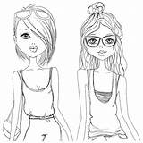 Fashion Girls Coloring Page  Free Printable Pages For Kids sketch template