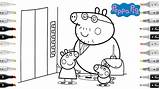 Peppa Pig Elevator Coloring Page  YouTube sketch template