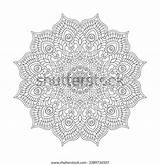 Mandala Zen Zephyr Coloring Book Page Stock Vector Royalty Free  sketch template