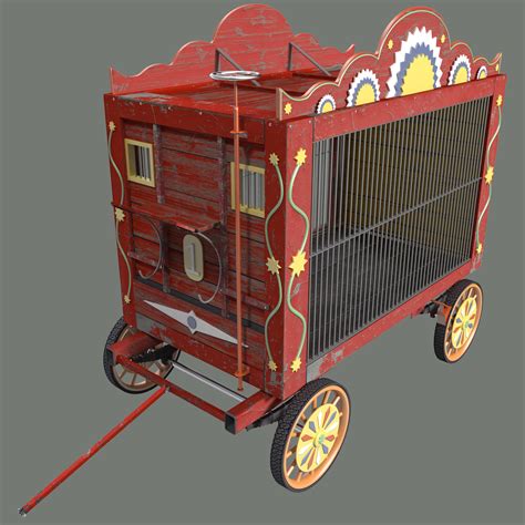 circus wagon 3d model