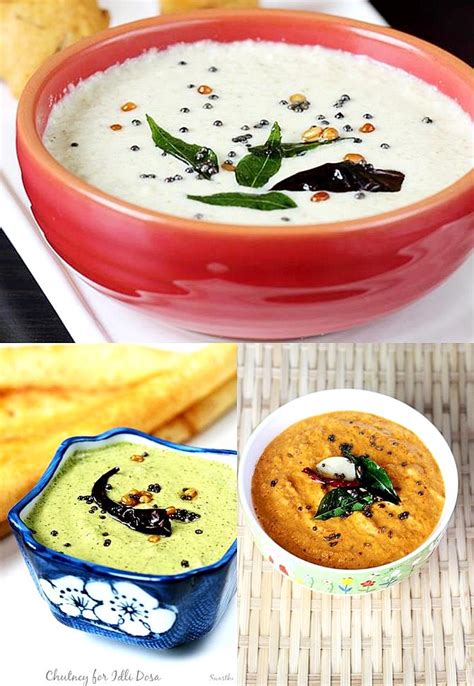 Coconut chutney recipe | 7 coconut chutney varieties for idli, dosa, pongal