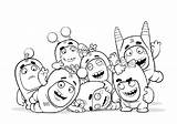 Oddbods Coloring Page sketch template