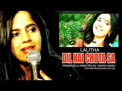 DIL HAI CHOTA SA Singer LALITHA STUDIOVTC AUSTRALIA HD - YouTube