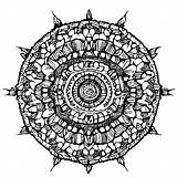 Mandala Coloring Page · Creative Fabrica sketch template