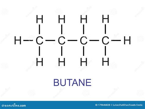 Butane Formula Illustration Stock Illustration - Illustration of ...