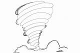 Tornado Coloring Page sketch template