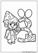 Number Coloring For Kids  Free Printable Pages sketch template