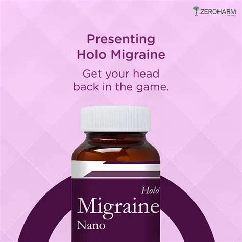 ZEROHARM Holo Migraine capsules | Relief from migraine aura | Fights headache|Supports optimal ...