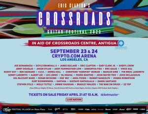 Crossroads Guitar Festival 2023 Lineup | ZRock