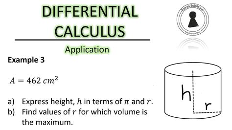 Differentiation Calculus | Application of differentiation Example 3 ...