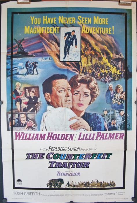 COUNTERFEIT TRAITOR, Original Folded Vintage Movie Poster - Original ...