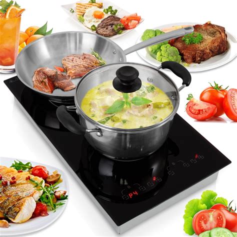 NutriChef PKSTIND52 - Dual Induction Cooktop - Double Countertop Burner ...