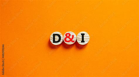 D and I, Diversity and inclusion symbol. Concept words D and I ...