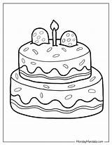 30 Cake Coloring Pages Free PDF Printables sketch template