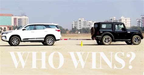 Mahindra Thar vs Toyota Fortuner in Classic Tug of War – VIDEO » Car Blog India