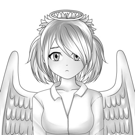 Populer 38+ Anime Female Angel Drawing