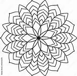 Stockvector Easy Mandala Like Flower Or Star Basic And Simple Mandalas  sketch template
