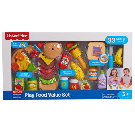 Fisher-Price Play Food Set - 33 Pieces - Walmart.com - Walmart.com