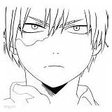 Boku No Hero Academia Shouto Todoroki Coloring Pages By Kohaku Art  sketch template