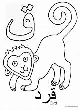 A Crafty Arab Arabic Alphabet coloring PagesQaf Is For Qird sketch template