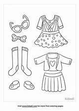 Free Clothes Coloring Page  Printables Kidadl sketch template