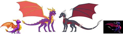 Teen Spyro and Cynder redesign by Jaguar24 on DeviantArt