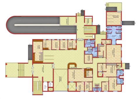 Hospital architecture floor plan