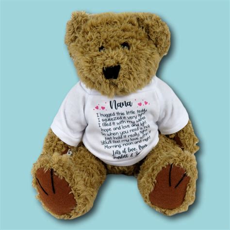 Bear hug teddy hug in the post hug gift miss you gift virtual | Etsy