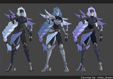 Ashen Knight Seraphine Color thumbnails by RathaDraws on DeviantArt