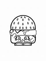 Hamburger Coloring Pages For Kids sketch template