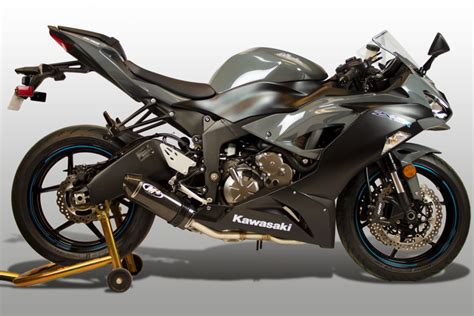 2013-17 Kawasaki ZX6R Full System Slayer – Carbon – Shop M4 Exhaust