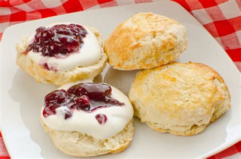 Biscuits With Jam Royalty Free Stock Photo - Image: 23852215