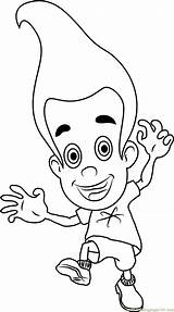 Joyful Jimmy Neutron Coloring Page  Free The Adventures Of sketch template