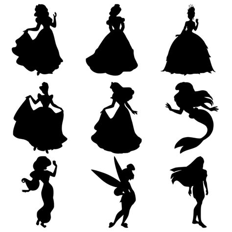 4 Best Images of Disney Princess Silhouette Printables - Disney ...