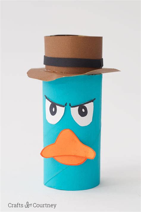 Perry the Platypus Toilet Roll Craft | AllFreeHolidayCrafts.com