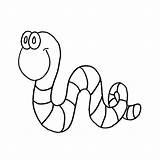 Inchworm Coloring Page sketch template