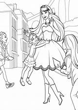 Pin By Martine Grenier On Coloriage  Coloring pages Barbie coloring sketch template