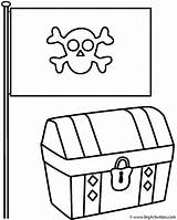 Pirate Flag Coloring Page sketch template