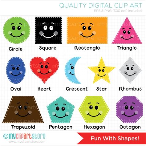 Clipart Fun With Shapes Educational / Teachers Digital