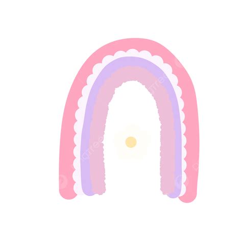 Cute Pink Rainbow Boho, Bohemian Rainbow, Journal Element, Rainbow Boho PNG Transparent Clipart ...