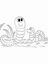 Cartoon Two Worms Coloring Page  Download Print Or Color Online For Free sketch template