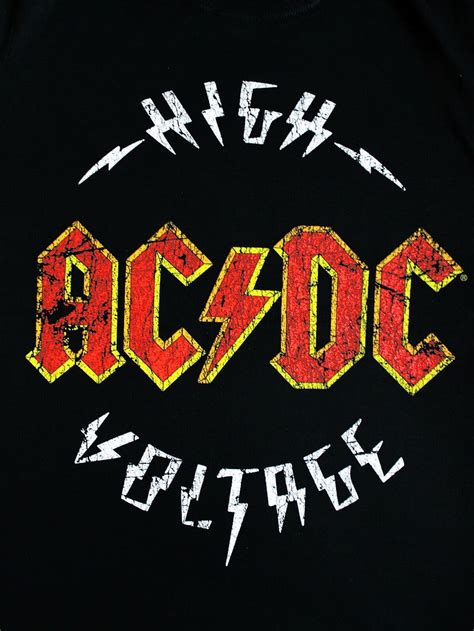 AC/DC High Voltage Official Hard Rock and Roll Music Black Mens T HD phone wallpaper | Pxfuel