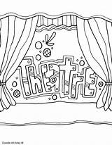 Theatre Coloring Pages  Home sketch template
