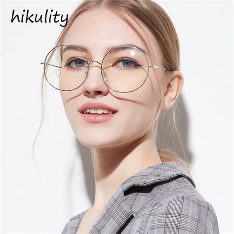 Vintage Round Eyewear Frame Gold Eyeglasses Women Frame Silver Clear ...