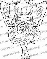 Digital Stamp Butterfly Fairy Curtsy Digi Coloring Page Fantasy  sketch template