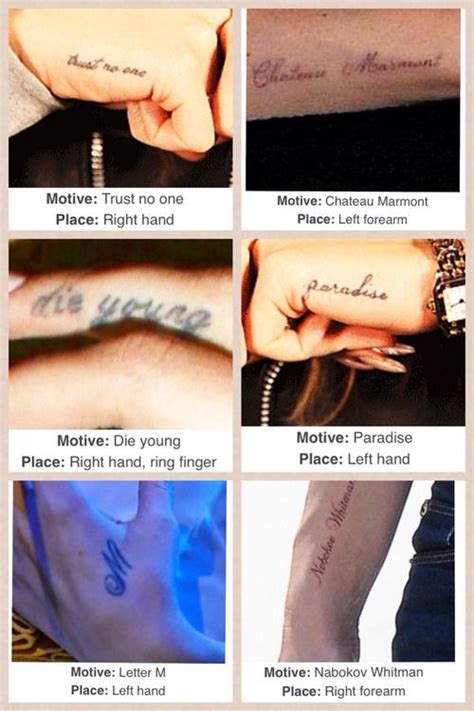 Lana's 6 tattoos #LDR | Hand tattoos, Lana del rey tattoos, Tattoos