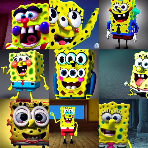 Detailed Spongebob Faces