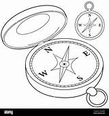 Compass Black And White coloring page Stock Photo  Alamy sketch template