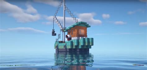 Minecraft Fishing Boat Ideas and Design