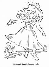 Moana Of Hawaiian Dances A Hula Coloring Page  NetArt Dance coloring sketch template